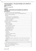 Deeltentamen 2 Psychologie van Arbeid en Gezondheid