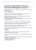 ACQ101 Fundamentals of Systems Acquisition Management Lesson 4