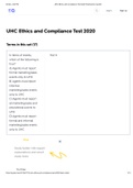 UHC 2022 Ethics and Compliance Test(Questions and Answers)