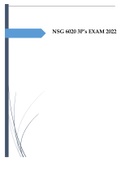 NSG 6020 Final Exam, Midterm Exam & 3P Exam 2021-2022