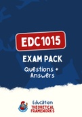 EDC1015 - Exam PACK (2022)