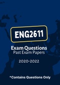 ENG2611 - Exam Questions PACK (2020-2022)