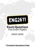 ENG2611 - Exam Questions PACK &lpar;2020-2022&rpar;