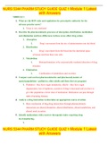 NURS 5344 PHARM STUDY GUIDE QUIZ 1&period;Module 1 Latest with Answers
