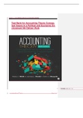 Test Bank for Accounting Theory Conceptual Issues in a Political and Economic Environment 9th Edition