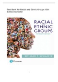 Test Bank for Racial and Ethnic Groups 15th Edition
