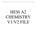 CHAMBERLAIN COLLGE OF NURSING HESI A2 CHEMISTRY V1 & V2 ENTRANCE EXAM QUESTIONS WITH ANSWERS LATEST UPDATE 2023 