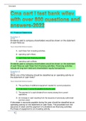 Cma part I test bank wiley with over 800 questions and answers-2022