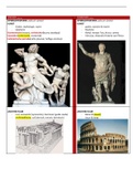 Gehele kunstgeschiedenis VWO samenvatting tekst   kort met plaatjes