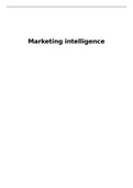 Samenvatting  Marketing Intelligence