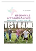 Essentials of Pediatric Nursing 4th Edition Kyle Carman Test Bank latest with 573 pages