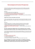 VATI Pharmacological and Parenteral Therapies Quiz - Questions&comma; Answers and Rationales