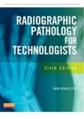 Test Bank&period; For Radiographic Pathology for Technologists&comma; 6th Edition&comma; Kowalczyk&period; Chapter 1-12 Questions And Answers plus Rationales in 66 Pages