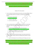 NUR 2633 PEDIATRICS EXAM &lpar;120Q&As&rpar; BEST EXAM SOLUTION SATISFACTION GUARANTEED SUCCESS LATEST UPDATE 2022&sol;2023 GRADED A&plus;