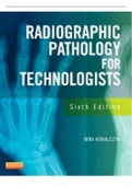 Test Bank. For Radiographic Pathology for Technologists, 6th Edition, Kowalczyk. Chapter 1-12 Questions And Answers plus Rationales in 66 Pages