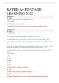 FINAL EXAM A&P BIOD 151   PORTAGE LEARNING 2022