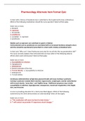 VATI Pharmacology Alternate Item Format Quiz - Questions&comma; Answers and Rationales