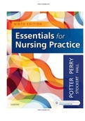 Essentials for Nursing Practice 9th Edition Potter Perry Test Bank | ALL 40 Chapter | Test bank| Complete Guide A+
