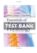 Essentials of Anatomy and Physiology 8th Edition Scanlon Test Bank