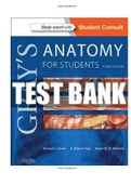 Gray’s Anatomy for Students 3rd Edition Drake Test Bank