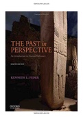 Past in Perspective Introduction to Human Prehistory 8th Edition Feder Test Bank