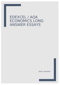 Edexcel / AQA A-Level Economics A* Essays