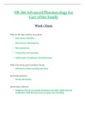 Week 1 Exam - NR566 &sol; NR 566 &lpar;Latest 2022 &sol; 2023&rpar; &colon; Advanced Pharmacology for Care of the Family - Chamberlain