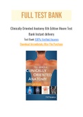 Clinically Oriented Anatomy 6th Edition Moore Test Bank