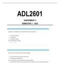 ADL2601 ASSIGNMENT 1&2 