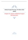 Medical-Surgical Nursing&comma; 7th Edition 2022 update  Chapter 01&colon; Aspects of Medical-Surgical Nursing Linton&colon;