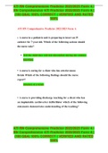 ATI RN Comprehensive Predictor 2022&sol;2023 Form A &sol; RN Comprehensive ATI Predictor 2022&sol;2023 Form A &vert; &lpar;180 Q&A&rpar; 100&percnt; CORRECT &vert; VERIFIED AND RATED 100&percnt;