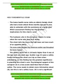 HESI FUNDAMENTALS 2022&sol;2023 EXAM NEWEST EXAM SOLUTION  QUESTIONS & ANSWERS &100&percnt; CORRECT &vert; VERIFIED AND RATED 100&percnt; DOWNLOAD A&plus; SCORE