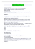 NBRC EXAM&comma; Part I Questions And Answers With Complete Top Solution Rated A&period;