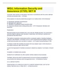 Bundle for WGU&comma; Information Security and Assurance &lpar;C725&rpar; Tests &vert; Updated