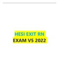 HESI EXIT RN REAL EXAM V5 2022  NEW!