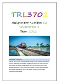 TRL3702 ASSIGNMENT 1 SEMESTER 2 2022