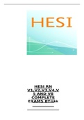 HESI RN exit FINAL EXAM V1&comma;V2&comma;V3&comma;V4&comma;V 5 AND V8 COMPLETE