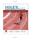 Holes Human Anatomy And Physiology 15th Edition Shier Test Bank