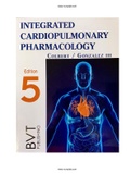 Integrated Cardiopulmonary Pharmacology 5th Edition Colbert Test Bank ALL Chapter 1-15 |ISBN: 9781517805074
