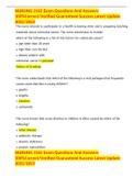 NURSING 3165 Exam Questions And Answers 100&percnt;Correct&sol;Verified Guaranteed Success Latest Update 2022&sol;2023 