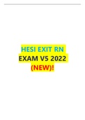 HESI EXIT RN  EXAM V5 2022 REAL (NEW) WITH SCREENSHOTS ALL 160Q&A 