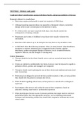 NRNP 6645 - Midterm study guide Legal and ethical considerations among individual, family, and group modalities of therapy