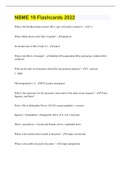 NBME 19 Flashcards 2022 &lpar;with COMPLETE SOLUTION&rpar;