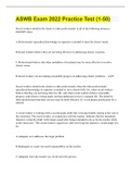 ASWB Exam 2022 Practice Test &lpar;1-50&rpar;