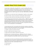 ASWB PRACTICE EXAM 2022 &lpar;latest update&rpar; Download to Score A&plus;