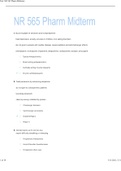NR565 / NR 565 Midterm Exam Study Guide (Notes Week 1 – 4) (Latest : Advanced 