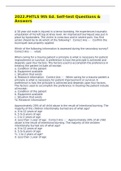 2022&period;PHTLS 9th Ed&period; Self-test Questions & Answers