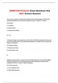 NURS1220 Perfusion Exam Questions And 100&percnt; Correct Answers
