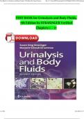TEST BANK For Urinalysis and Body Fluids&comma; 7th Edition by Strasinger Verified Chapters 1 - 17 Complete Newest Version 2024 Graded A&plus; ISBN&colon;9780803675827 Pdf Instant Download