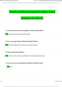 Mendix Bundle Deals Exams Mendix - Rapid Developer Exam &vert; 50 Questions with 100&percnt; Correct Answers &vert; Verified &vert; Latest Update 2024